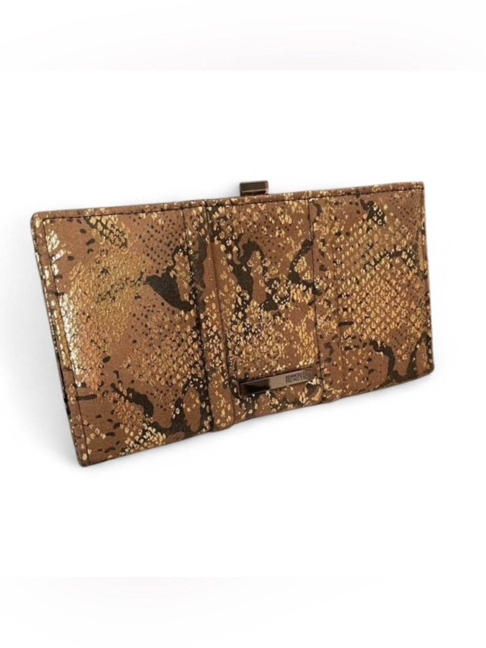🤎Kenneth Cole Reaction Metallic Gold and Brown Wallet/ Clutch. Comes w/ box.